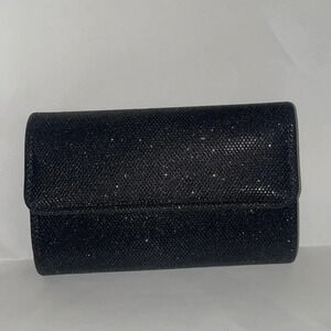 Beautiful vintage glittery Black clutch purse